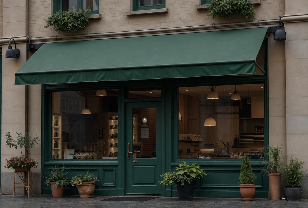 Illustrative café listing with missing details
